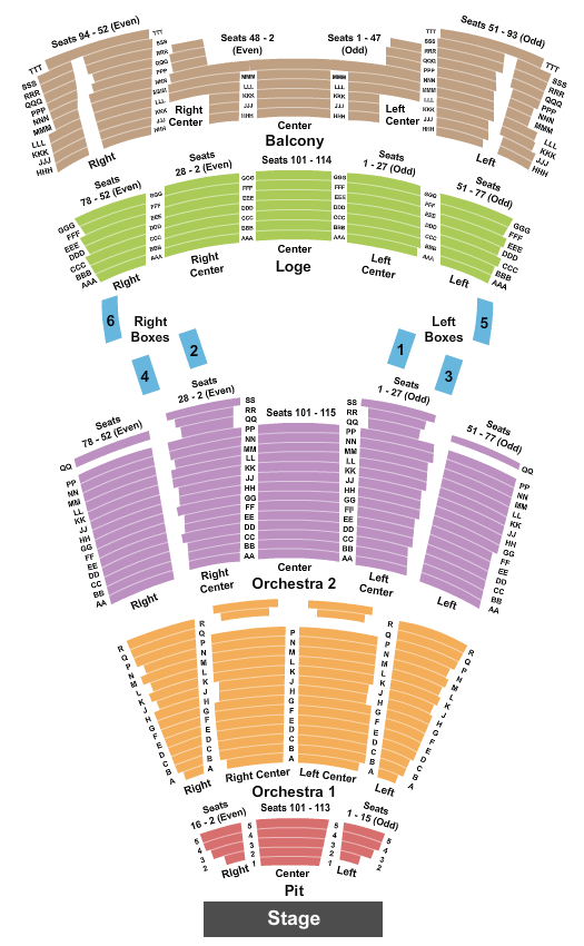 Moran Theater At Jacksonville Center for the Performing Arts Les Miserables Seating Chart